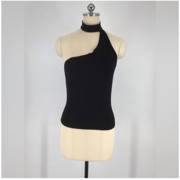 Reformation Jaco Black Knit Top - Size Large - NWT - Picture 1 of 6